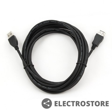 Gembird Przedłużacz USB 2.0 typu AM-AF 4.5m czarny Gembird Przedłużacz USB 2.0 typu AM-AF 4.5m czarny