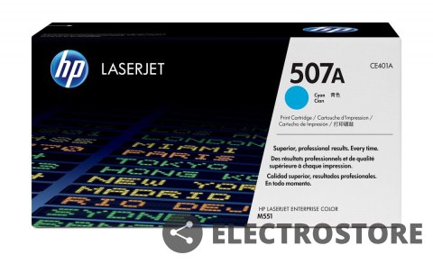 HP Inc. Toner 507A Błękitny (Cyjan) 6k CE401A