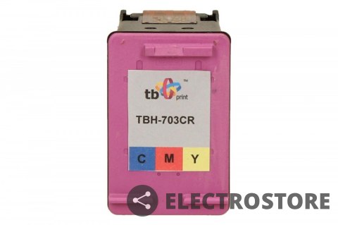 TB Print Tusz do HP DJ D730/F735 (HP nr 703 CD888AE) TBH-703CR Kolor ref. TB Print Tusz do HP DJ D730/F735 (HP nr 703 CD888AE) TBH-703CR Kolor ref.