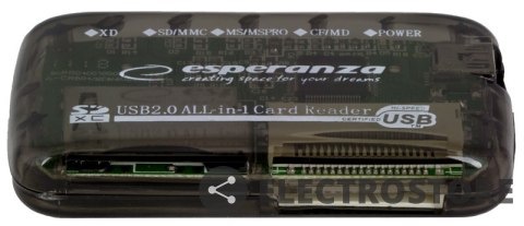 Esperanza CZYTNIK KART PAMIĘCI ALL IN ONE EA117 USB 2.0 Esperanza CZYTNIK KART PAMIĘCI ALL IN ONE EA117 USB 2.0