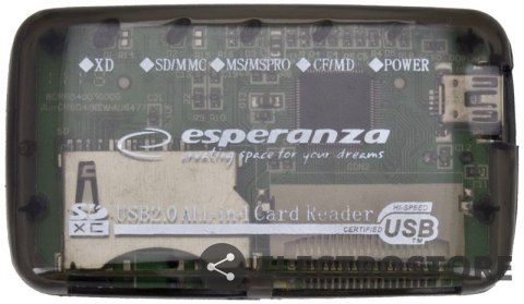 Esperanza CZYTNIK KART PAMIĘCI ALL IN ONE EA117 USB 2.0 Esperanza CZYTNIK KART PAMIĘCI ALL IN ONE EA117 USB 2.0