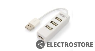 Unitek Hub 4x USB 2.0, Y-2146, 1x Lad.tel. biały