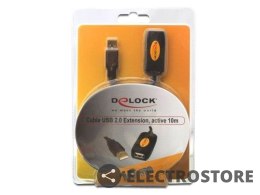Delock Przedłużacz aktywny USB AM-AF 10M czarny