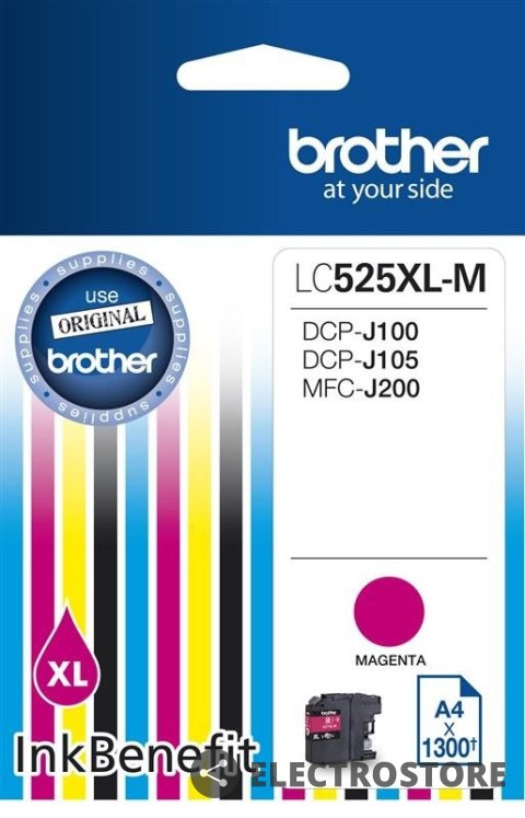 Brother Tusz LC525XLM MAG 1300 do DCP-J100 DCP-J105