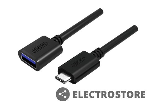 Unitek Adapter USB TYP-C DO USB AF 0,15m; Y-C476BK