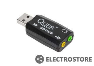 QUER KARTA MUZYCZNA QUER 3D PLUG&PLAY 2 KANAŁY