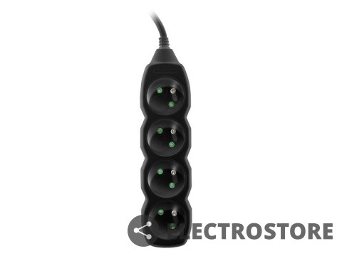 Tracer Listwa PowerWatch 3 m czarna(4 gniazda) Tracer Listwa PowerWatch 3 m czarna(4 gniazda)