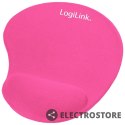 LogiLink Podkładka pod mysz żelowa, kolor różowy