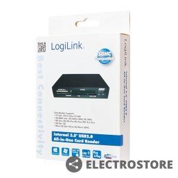 LogiLink Czytnik kart pamięci, USB2.0, wewnętrzny 3,5