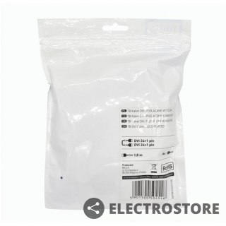 TB Kabel DVI M-M 24+1 1.8 m. czarny, pozłacany