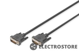 Digitus Kabel połączeniowy DVI-D DualLink 1080p 60Hz FHD Typ DVI-D (24+1)/DVI-D (24+1) M/M czarny 0,5m