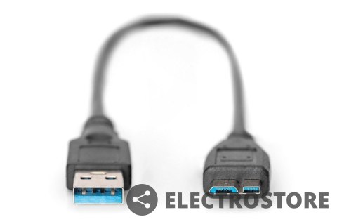 Digitus Kabel połączeniowy USB 3.1 Gen.1 SuperSpeed 5Gbps Typ USB A/microUSB B M/M czarny 0,25m Digitus Kabel połączeniowy USB 3.1 Gen.1 SuperSpeed 5Gbps Typ USB A/microUSB B M/M czarny 0,25m
