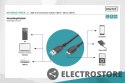 Digitus Kabel połączeniowy USB 3.1 Gen.1 SuperSpeed 5Gbps Typ USB A/microUSB B M/M czarny 0,25m