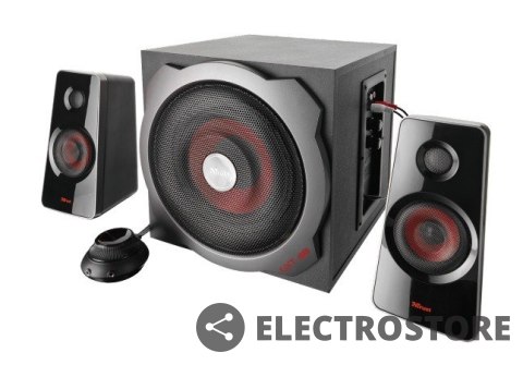 Trust Zestaw głośników 2.1 z subwooferem Gaming GXT 38 Trust Zestaw głośników 2.1 z subwooferem Gaming GXT 38