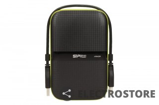 Silicon Power ARMOR A60 2TB USB 3.0 BLACK-GREEN/PANCERNY wstrząso/pyło i wodoodporny