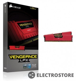 Corsair DDR4 Vengeance LPX 16GB/3200(2*8GB) CL16-18-18-36 RED 1,35V 
