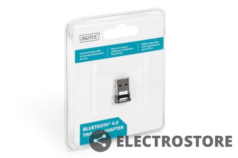 Digitus Mini adapter Bluetooth V4.0 Class 2 EDR A2DP na USB 2.0 Digitus Mini adapter Bluetooth V4.0 Class 2 EDR A2DP na USB 2.0