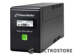 PowerWalker UPS LINE-INTERACTIVE 800VA 2X PL 230V, PURE SINE WAVE, RJ11/45 IN/OUT, USB, LCD