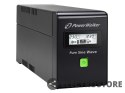 PowerWalker UPS LINE-INTERACTIVE 800VA 2X PL 230V, PURE SINE WAVE, RJ11/45 IN/OUT, USB, LCD