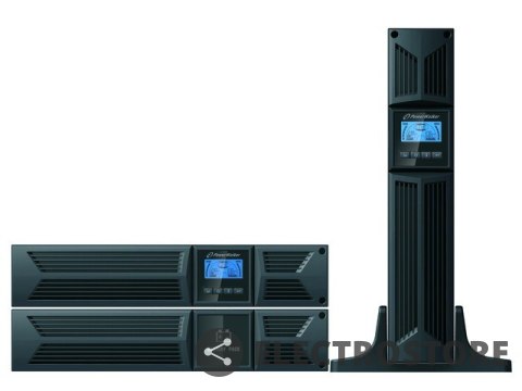 PowerWalker Zasilacz awaryjny on-line 3000VA 8X IEC + 1x IEC/C19OUT, USB/232, LCD, RACK 19/tower PowerWalker Zasilacz awaryjny on-line 3000VA 8X IEC + 1x IEC/C19OUT, USB/232, LCD, RACK 19/tower