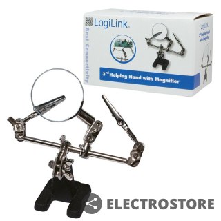 LogiLink Uchwyt "trzecia ręka" z lupą