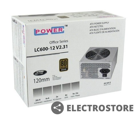 LC-POWER ZASILACZ 450W LC600-12 V2.31 80+ BRONZE LC-POWER ZASILACZ 450W LC600-12 V2.31 80+ BRONZE