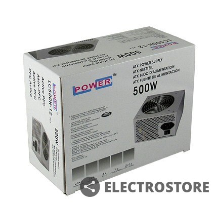 LC-POWER ZASILACZ 500W LC500H-12 V 2.2 aPFC 120mm 4 x SATA 2x PATA 1x PCIe ACTIVE PFC LC-POWER ZASILACZ 500W LC500H-12 V 2.2 aPFC 120mm 4 x SATA 2x PATA 1x PCIe ACTIVE PFC