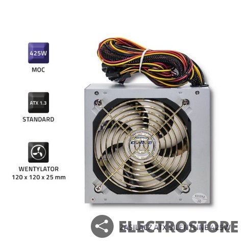 Qoltec Zasilacz ATX SilentLine 425W (bulk) Qoltec Zasilacz ATX SilentLine 425W (bulk)