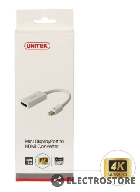 Unitek Adapter mini DisplayPort- HDMI 4K; Y-6331 Unitek Adapter mini DisplayPort- HDMI 4K; Y-6331