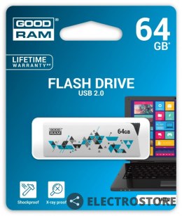 GOODRAM CLICK 64GB USB2.0 WHITE