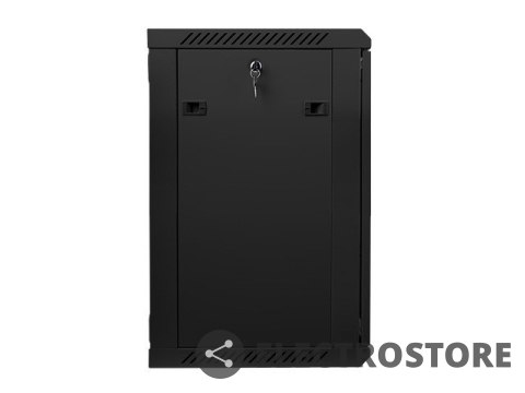 Lanberg Szafa instalacyjna wisząca 19'' 15U 600X450mm czarna (drzwi szklane) Lanberg Szafa instalacyjna wisząca 19'' 15U 600X450mm czarna (drzwi szklane)