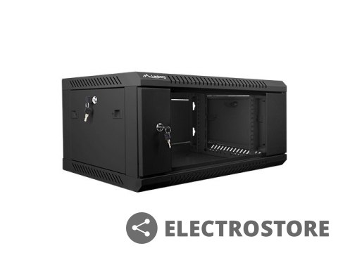 Lanberg Szafa instalacyjna wisząca 19 cali 4U 600X450mm czarna (drzwi szklane) Lanberg Szafa instalacyjna wisząca 19 cali 4U 600X450mm czarna (drzwi szklane)