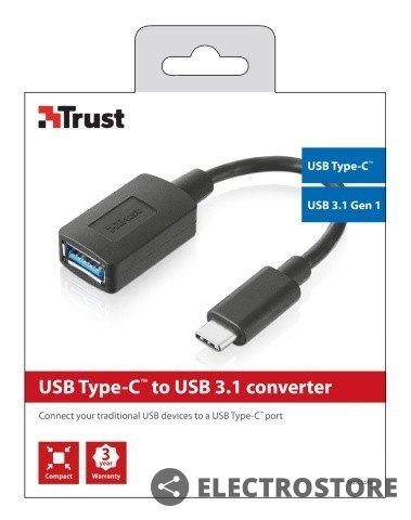 Trust USB Type-C to USB3.0 Konwenter Trust USB Type-C to USB3.0 Konwenter