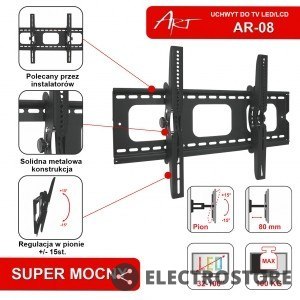 ART Uchwyt do TV LCD/LED/PLAZMA 32-100 100KG AR-08 regulacja w pionie