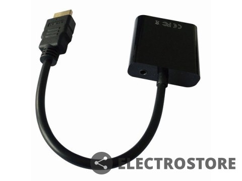 Gembird Adapter HDMI-A(M)->VGA (F)+Audio na kablu Gembird Adapter HDMI-A(M)->VGA (F)+Audio na kablu
