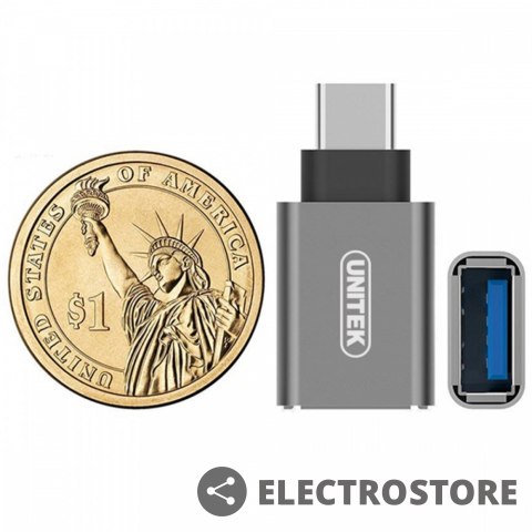Unitek Adapter USB TYP-C do USB (F ); Y-A025CGY Unitek Adapter USB TYP-C do USB (F ); Y-A025CGY