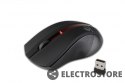 Rebeltec Bezprzewodowa mysz optyczna, GALAXY Black/red, powierzchnia gumowana