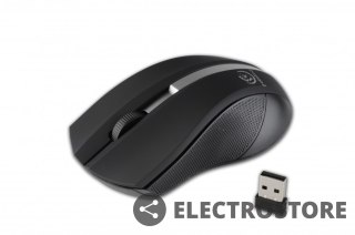 Rebeltec Bezprzewodowa mysz optyczna, GALAXY Black/silver, powierzchnia gumowana