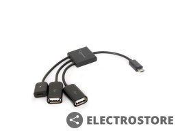 Gembird Kabel OTG USB Micro BM -> 2xUSB-AF+Micro BF 13cm