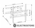 ART Uchwyt do telewizora 23-60 LED/LCD 45kg UX150 regulowany pion/poziom