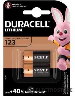 Duracell Baterie CR123A 2szt blister