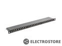 Lanberg Patch Panel 24 Port 0.5U Kat.6 czarny ekranowany