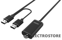 Unitek Przedlużacz aktywny USB 2.0, 10m, Y-278 czarny