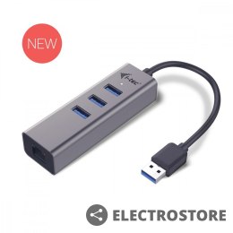 I-tec USB 3.0 Metal 3-portowy HUB z adapterem Gigabit Ethernet