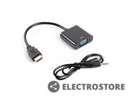 Lanberg Adapter HDMI-A (M) -> VGA (F) + audio na kablu