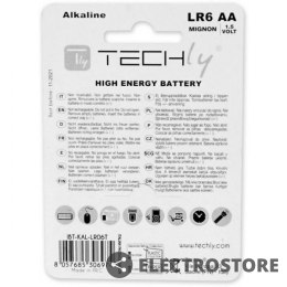 Techly Baterie alkaliczne LR06 AA 4szt, (IBT-LR06T4B)