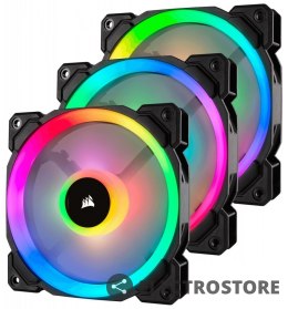 Corsair Fan LL120 RGB LED PWM 3 Fun Pack Dual Light Loop RGB LED PWN Fan - 3 Fan Pack with Lighting Node PRO