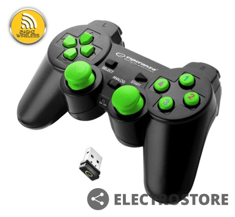 Esperanza GAMEPAD BEZPRZEWODOWY 2.4GH PS3/PC GLADITOR