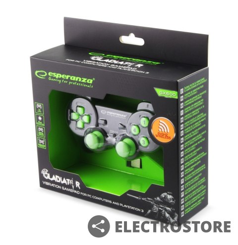 Esperanza GAMEPAD BEZPRZEWODOWY 2.4GH PS3/PC GLADITOR Esperanza GAMEPAD BEZPRZEWODOWY 2.4GH PS3/PC GLADITOR