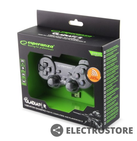 Esperanza GAMEPAD BEZPRZEWODOWY 2.4GH PS3/PC GLADITOR Esperanza GAMEPAD BEZPRZEWODOWY 2.4GH PS3/PC GLADITOR